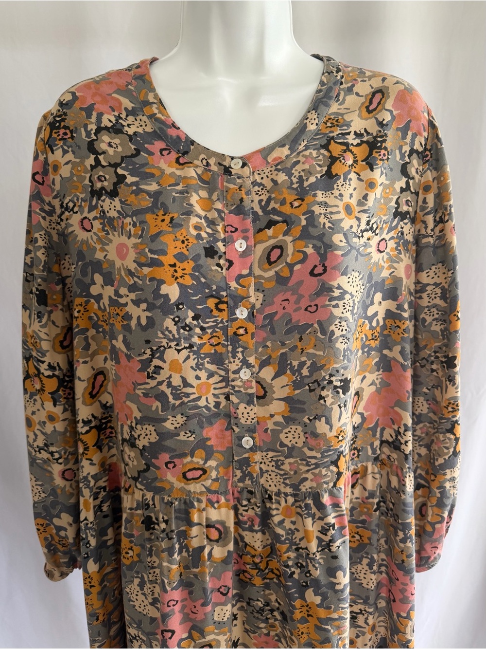 Natural Life Babydoll Floral Dress Size XL - Picture 3 of 7